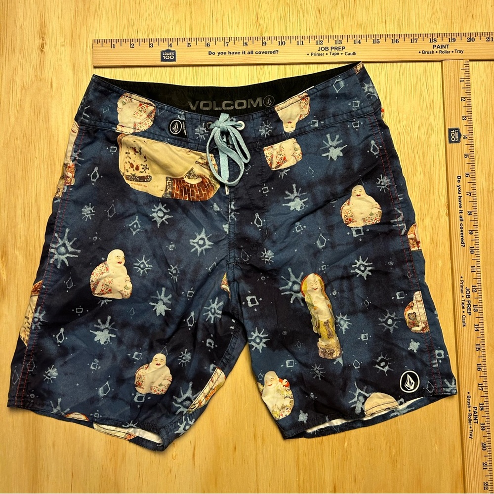 Volcom Swim Buddha Board Shorts Bathing Suit Sz S 28W